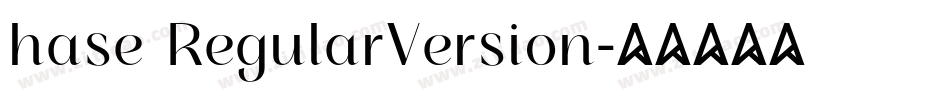 hase RegularVersion字体转换